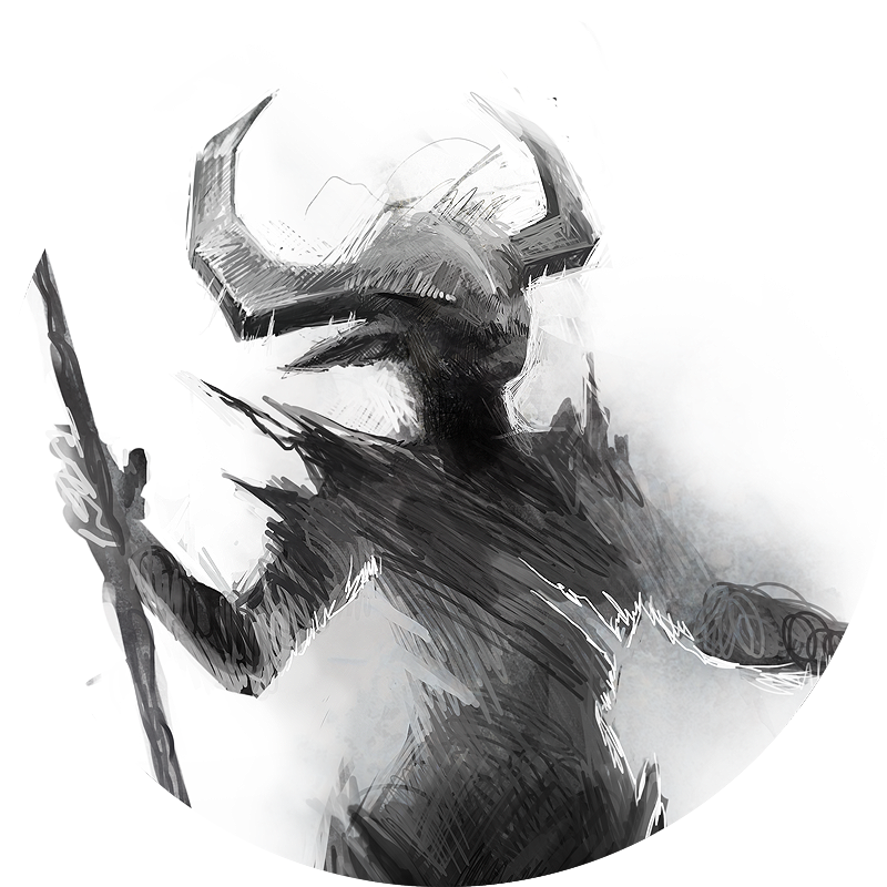 Image Demon Detail By - Demon Sketch (800x800), Png Download