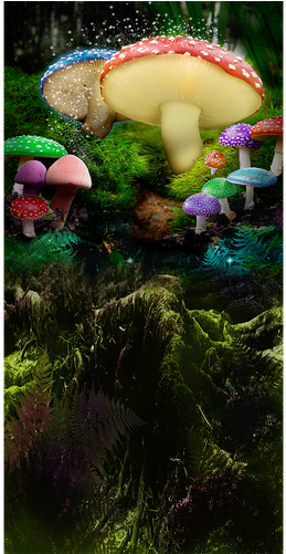 Wonderland With Fairy Dust - Shiitake (500x500), Png Download