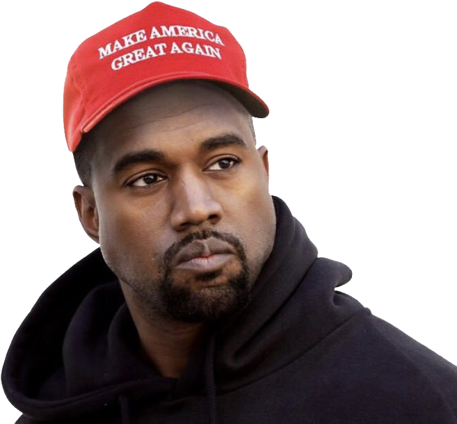 Upvote To Replace Burgermaga With Kanyemaga - White Kanye West (658x627), Png Download