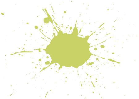 Paint Splotches Png - Green Paint Splatter No Background (450x321), Png Download
