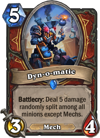 Discuss - Dyn O Matic Hearthstone (400x543), Png Download