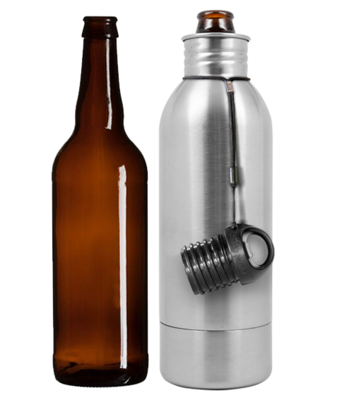 The Bomber - Glass Bottle (500x565), Png Download