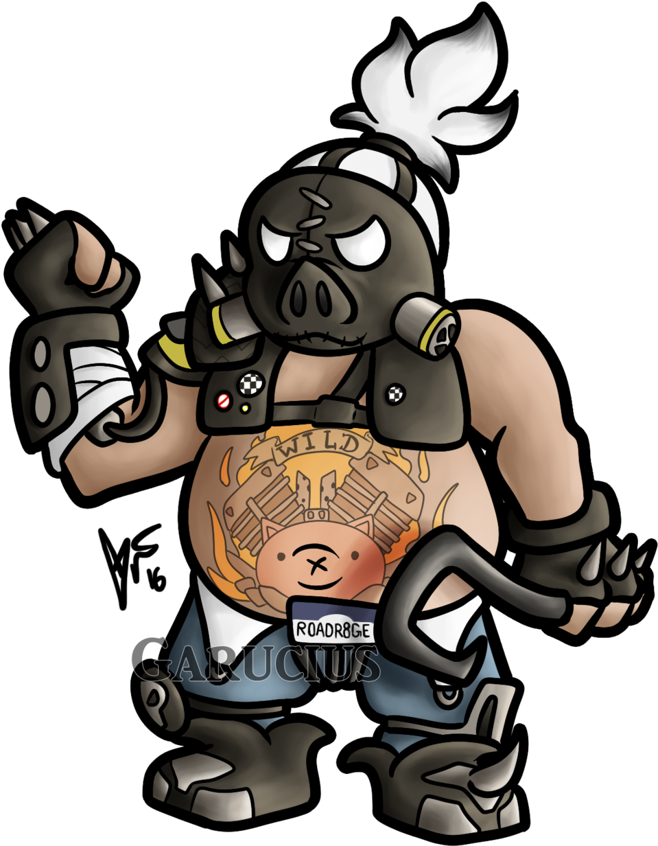 Royalty Free Library Overwatch Chibi S By Garucius - Roadhog Overwatch Chibi Drawings (1024x1327), Png Download