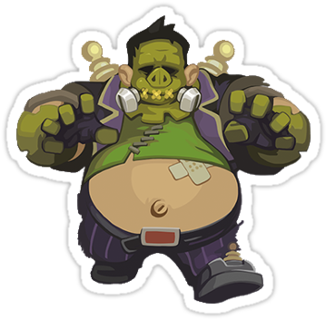 Roadhog's Halloween Spray From Overwatch - Wieprz Overwatch Halloween (375x360), Png Download