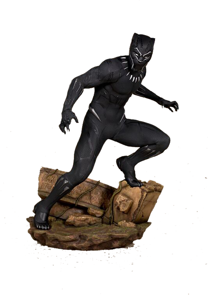 Black Panther Artfx Statue By Kotobukiya - Black Panther Disney Statue (1000x1000), Png Download