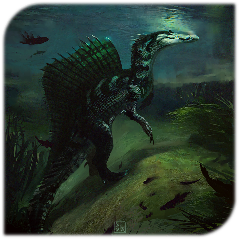 Dinosaurs - Spinosaurus Art (960x960), Png Download