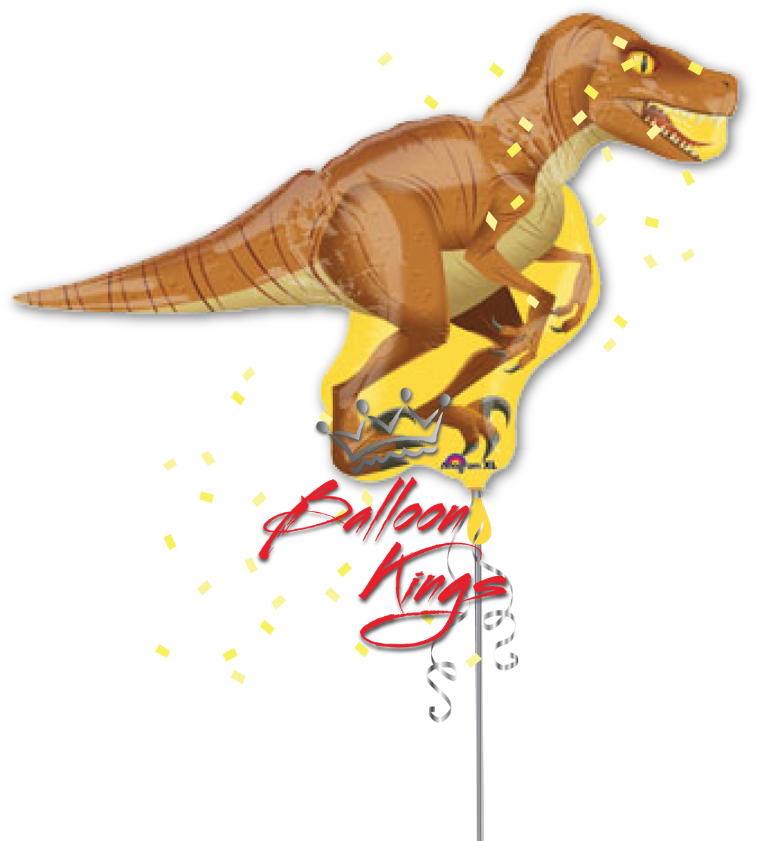 Dinosaur Raptor - 40" Jumbo Raptor Balloon Dinosaur - Mylar Balloons (1280x1280), Png Download