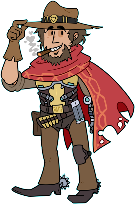 “ Mccree Cowboyby Maskarie ” - Cowboy Mccree (498x750), Png Download