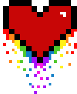 Pixel Heart - Youtube (320x380), Png Download
