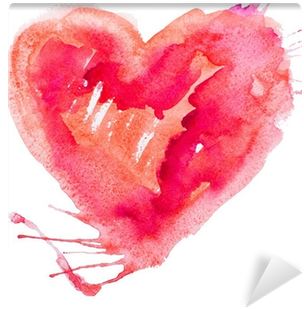 Love, Relationship, Art, Painting Wall Mural • Pixers® - 心 形 水彩 (400x400), Png Download