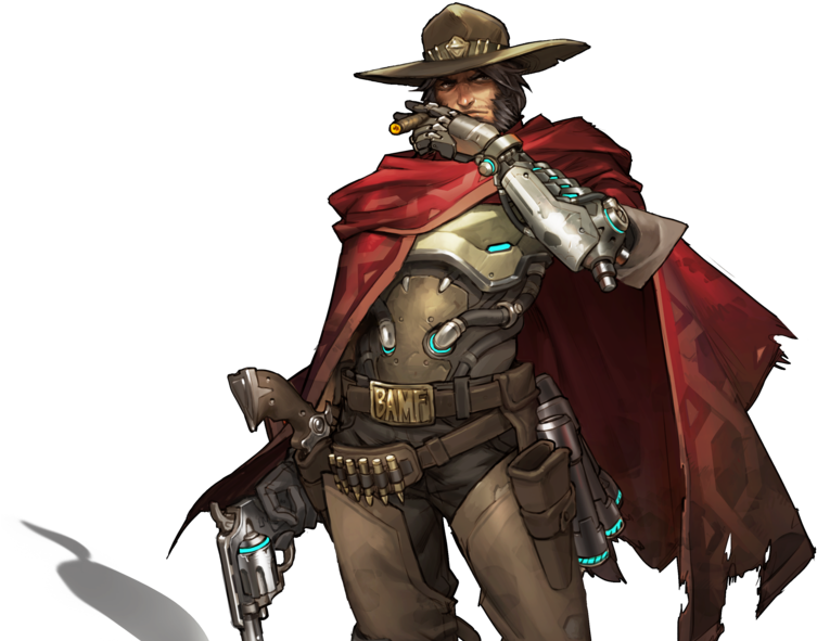 Over Watch Mccree Cosplay Costume Custom (1920x650), Png Download