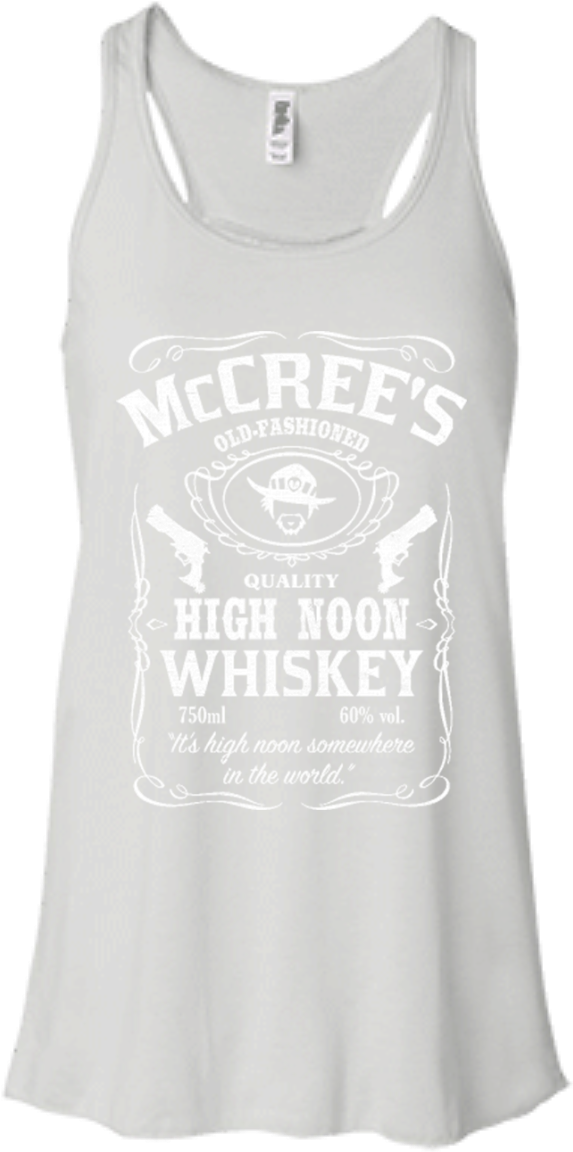 Overwatch Wine Shirts Mccree High Noon Hoodies Sweatshirts - Bella + Canvas Ladies' B8800 Flowy Racerback Tank (1155x1155), Png Download
