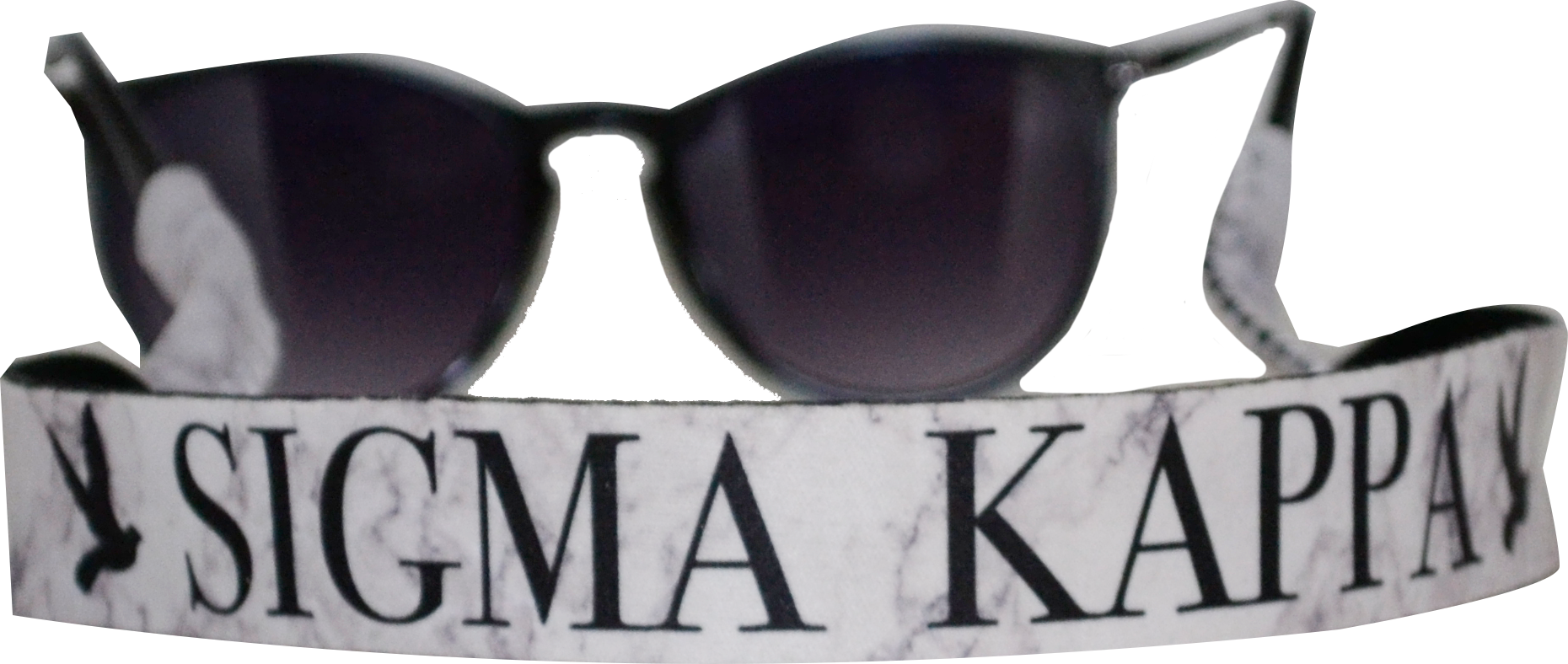 Sigma Kappa Sunglass Strap - Plastic (1860x788), Png Download