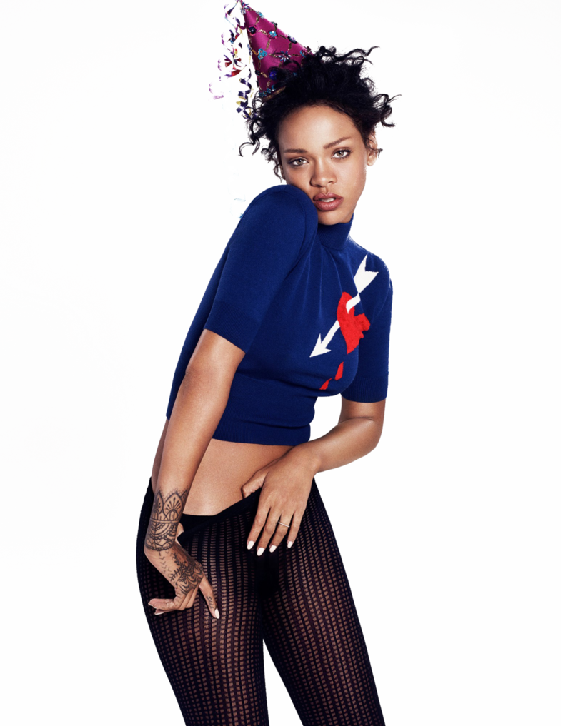 Graphic Free Library Png By Chebotulyabaz On Deviantart - Rihanna Elle Photoshoot 2014 (785x1017), Png Download