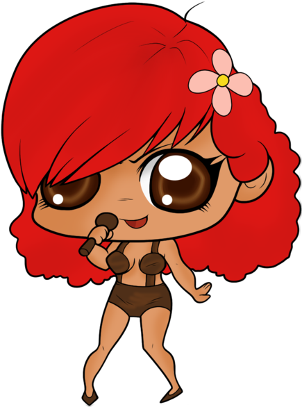 Chibirihanna - Rihanna Chibi Png (600x600), Png Download