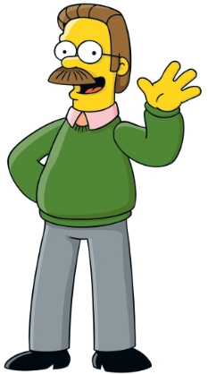 Aaron Rodgers Looked Like A Complete Perv Last Week - Simpsons Ned Flanders (274x440), Png Download
