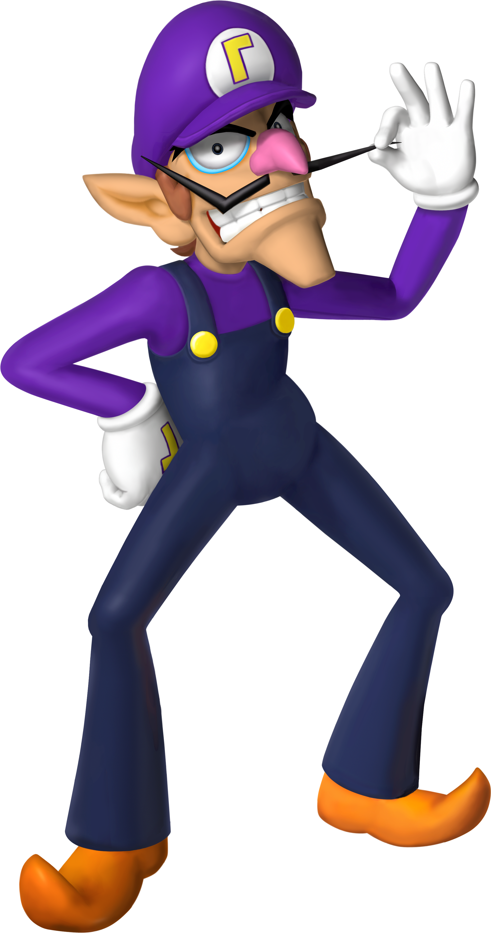 Nerds With Mustaches - Wario And Waluigi (2000x3799), Png Download