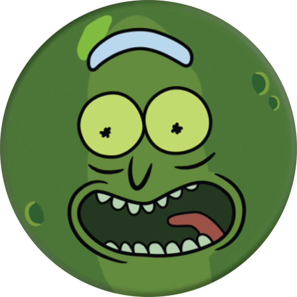 Cartoon Network - Pickle Rick Pop Socket (1000x1000), Png Download