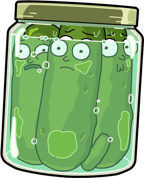 Cucumber Morty - Pocket Mortys Pickle Morty (502x650), Png Download