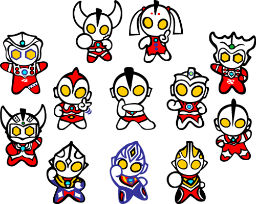 Cartoon Art, Ultraman Tiga, Birthday Party Themes, - Ultraman Clipart (500x400), Png Download