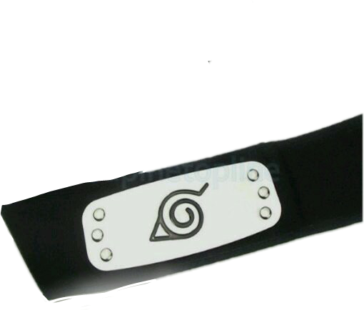 Naruto Konoha Headband Naruto Leaf Village Headband (510x434), Png Download