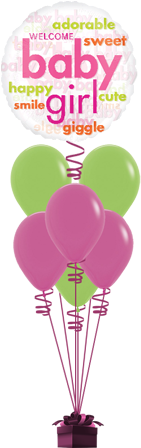 Word Cloud Baby Girl Active Balloon1 - Anagram International Baby Girl Word Cloud, Multicolor (600x600), Png Download