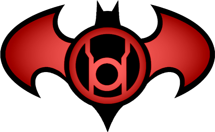 Batman Red Lantern Symbol (705x444), Png Download