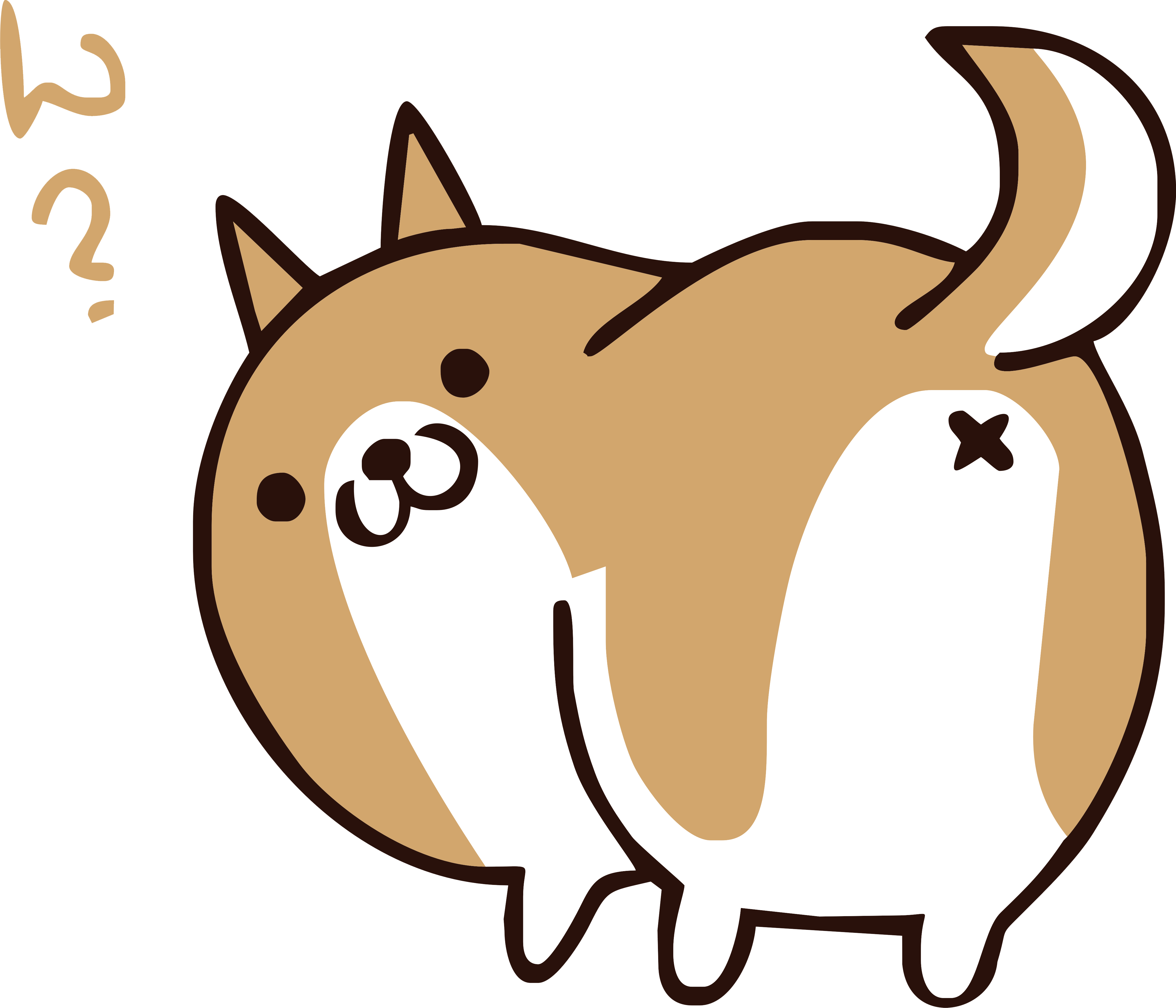 1-corgi - T-shirt (4365x3742), Png Download