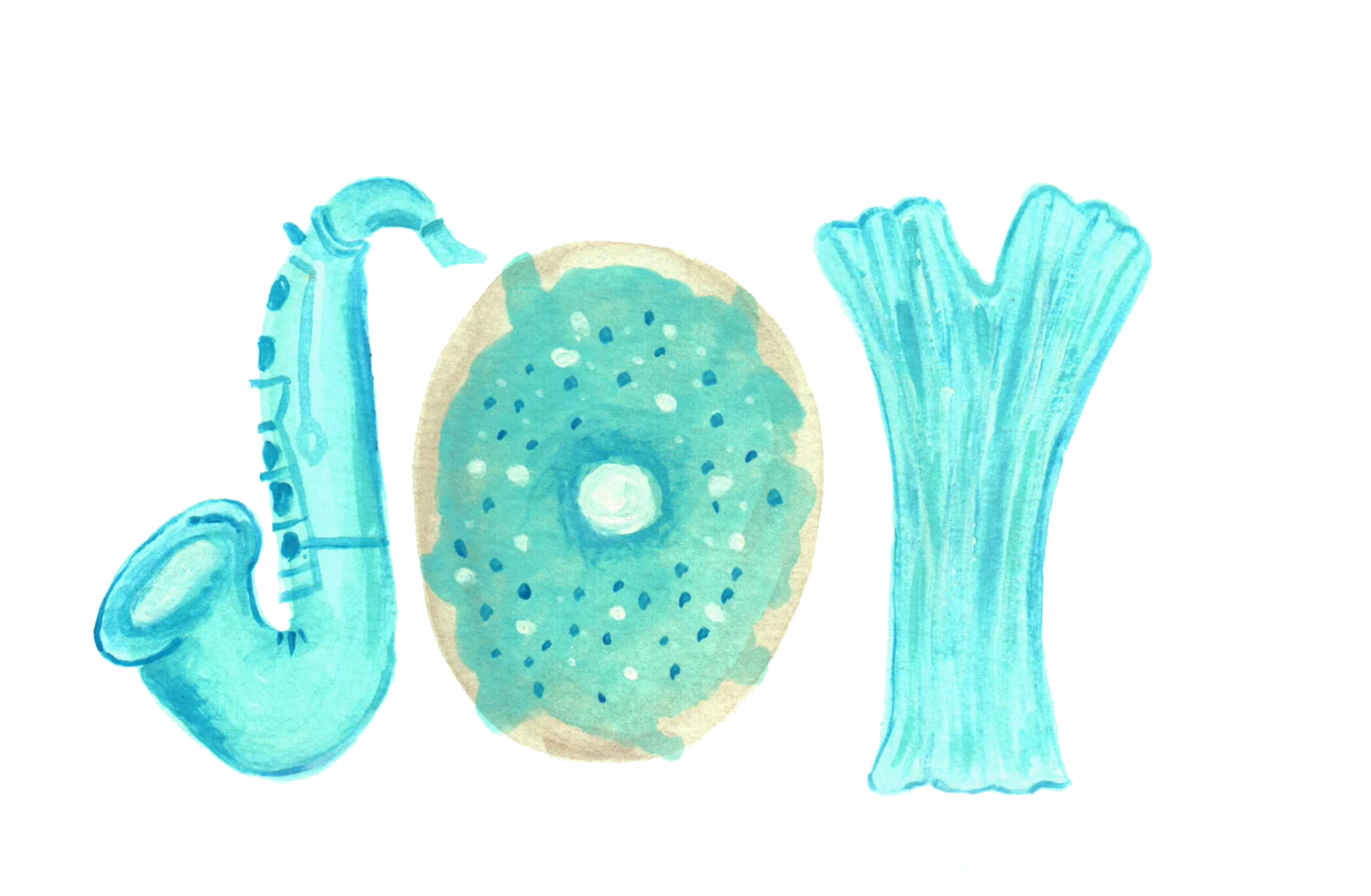 Joy Hand Painted In Bue (12000x8400), Png Download