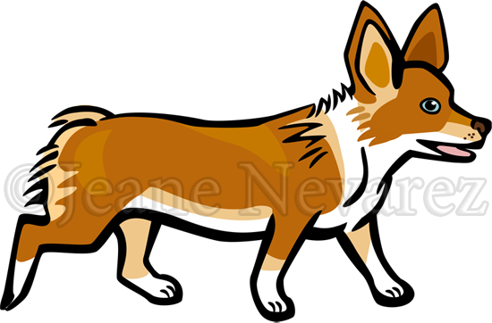 Corgi Trot - Clip Art (550x362), Png Download