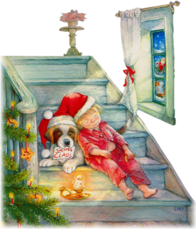 Juleboern040 - Gifs De Navidad Animados (384x448), Png Download