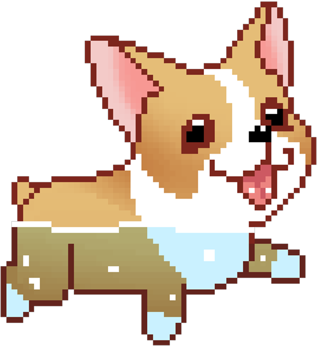 Stop Whatever You Are Doing And Watch This Corgi Orgy - Cute Dog Cartoon Gif (700x700), Png Download