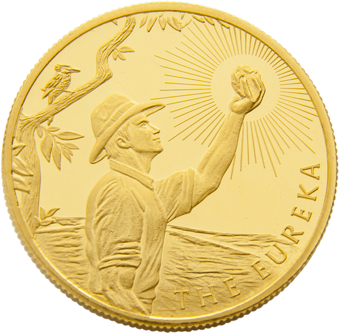 Gold Abc Bullion Eureka Minted Coin Png - Eureka Gold (800x800), Png Download