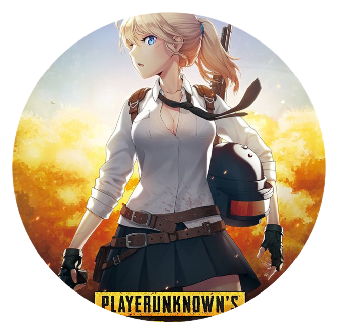 Pubg Artwork Anime (668x662), Png Download