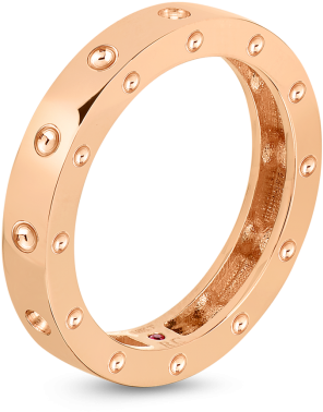 18k Rose Gold Round Ring - Circle (700x700), Png Download
