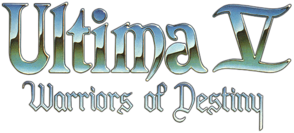 Warriors Of Destiny Logo - Ultima V: Warriors Of Destiny (580x262), Png Download