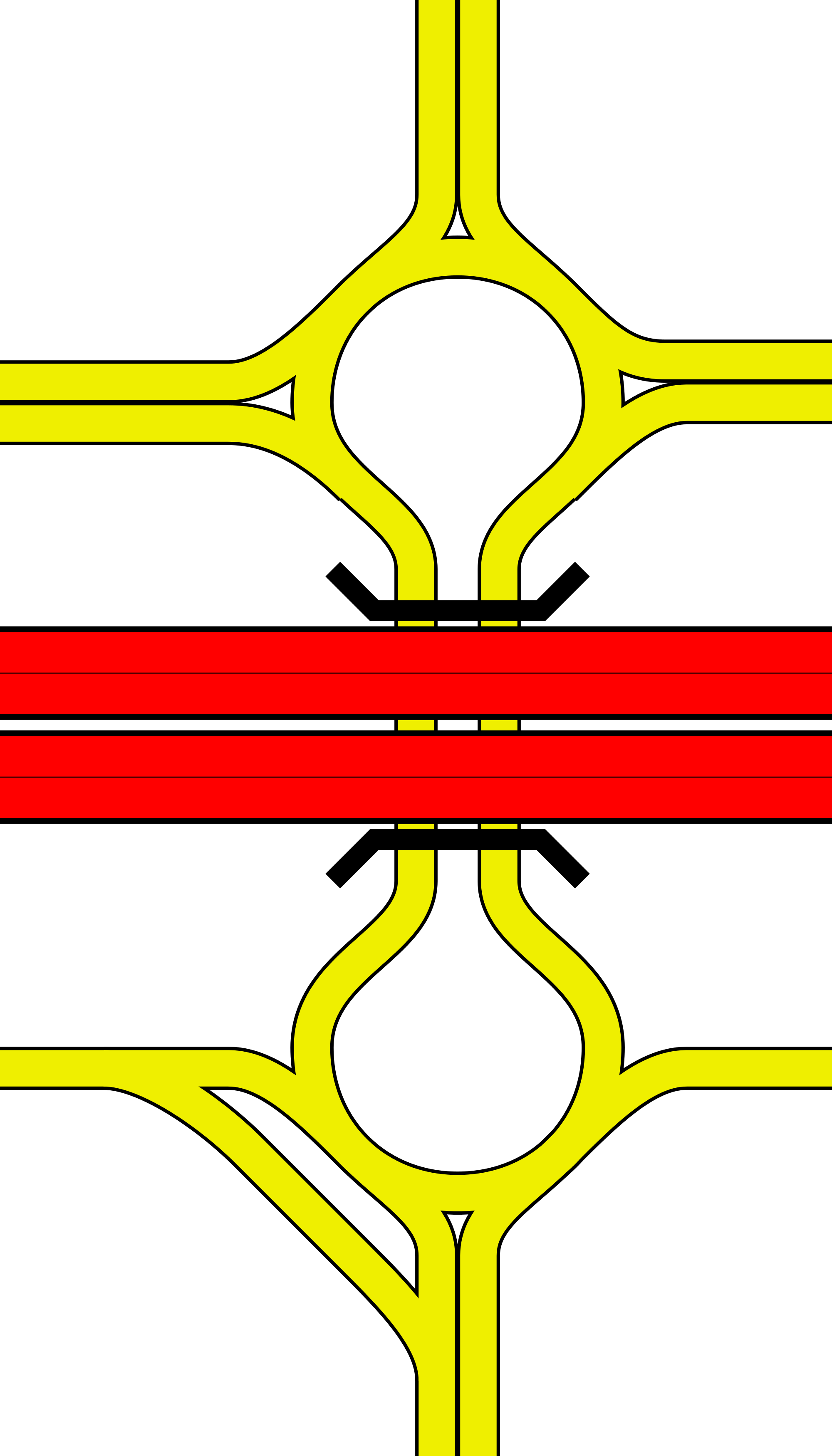 Open - Dogbone Roundabout (2000x3500), Png Download
