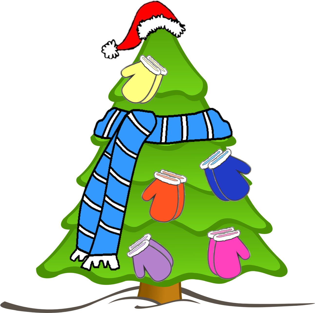 Transparent Background Christmas Tree Clipart (1292x1300), Png Download