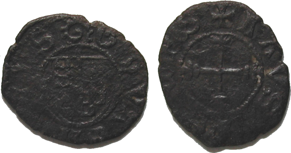 1 Denier, Guillaume De Varax, Coat Of Arms In A Circle - Serbian Trachy (1032x543), Png Download