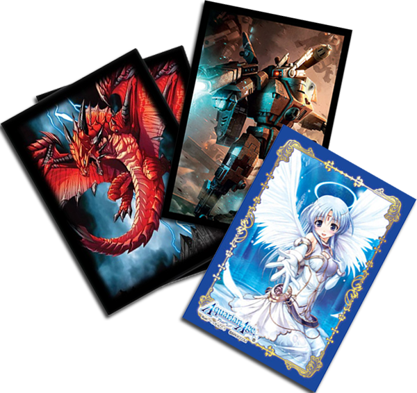 Custom Card Sleeves - Character Sleeve Collection Platinum Grade - Aquarian (600x566), Png Download