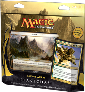Savage Auras - Wizards Of The Coast Magic The Gathering: Planechase: (516x341), Png Download