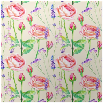 Póster Patrón Transparente De Rosas Moradas, Campanilla - Illustration (400x400), Png Download