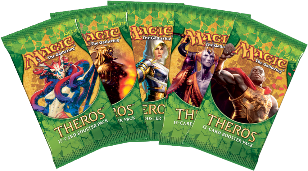 Description - Magic: The Gathering Theros Booster Pack (1000x578), Png Download