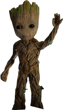 Baby Groot Png - Baby Groot Full Body (298x477), Png Download