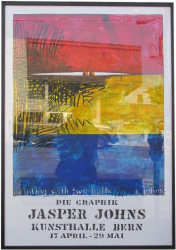 Jasper Johns "die Graphic" Lithograph - Jasper Johns Painting With Two (473x631), Png Download