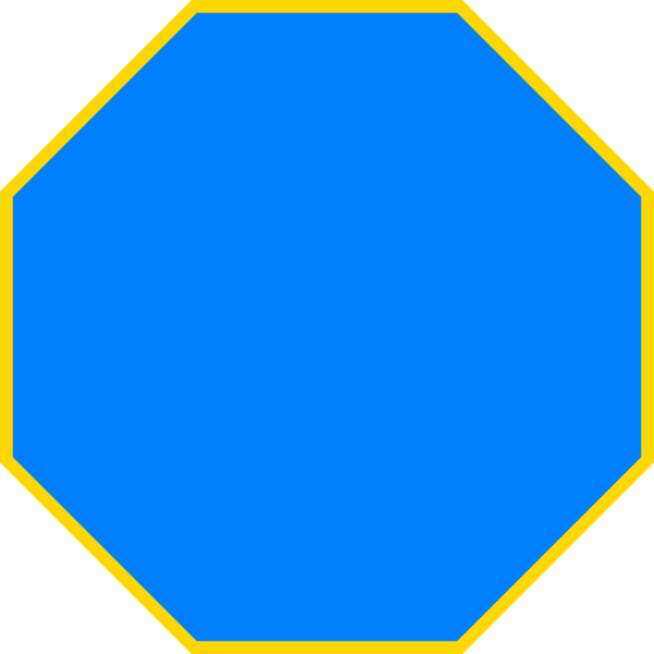 Picture Free Blue Clip Art At Clker Com Vector - Clip Art Octagon (600x600), Png Download