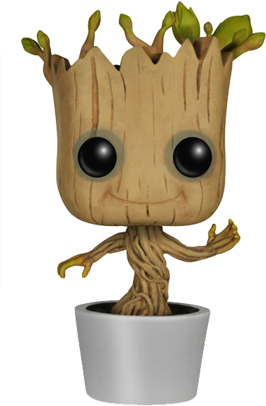 Figura Pop - Funko Pop Guardians Of The Galaxy Dancing Groot Bobble (630x653), Png Download