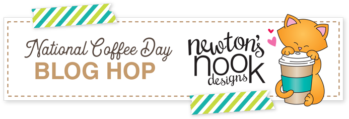 Happy National Coffee Day Today The Newton's Nook Design - Newton's Nook Designs Purr-fect Die Set - Cottage Garden (700x235), Png Download
