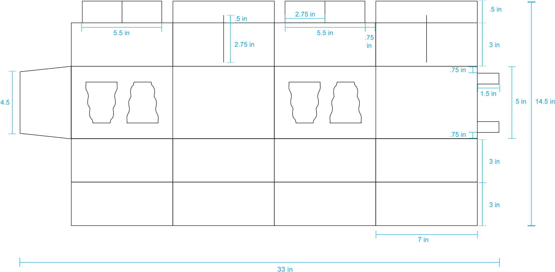 Slits In The Box To Slide The Interior Structure Into - Diagram (1920x1282), Png Download