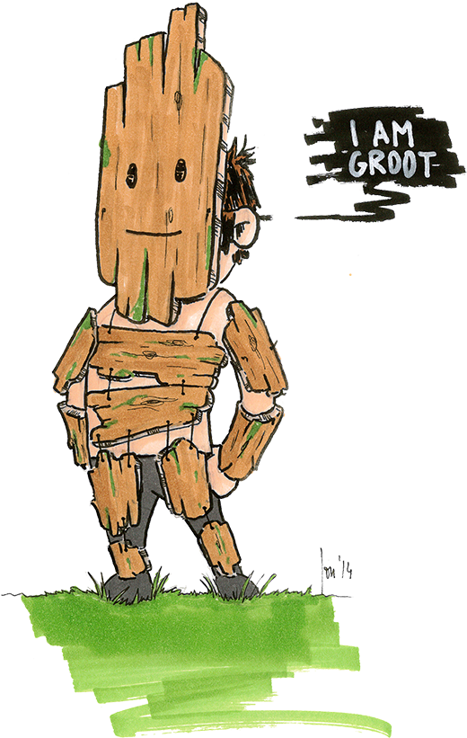 Groot - - T-shirt (600x888), Png Download